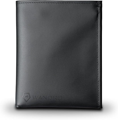 WANDRD Travel Wallet - Leather Wallets for Men - Passport and Credit Card Holder (Black)