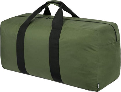 Vorspack Extra Large Duffle Bag for Travel - 150L Duffel Bag for Men Gear Bag for Storage Foldable Weekender Bag for Overnight Camping - Green