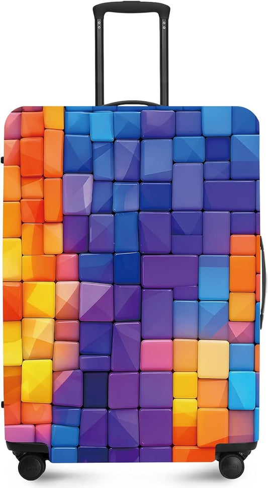 ANNA QUEEN Travel Luggage Cover Suitcase Protector Suitcase Cover Anti-Scratch,Stretchable Bag Cover Washable Durable Polyester