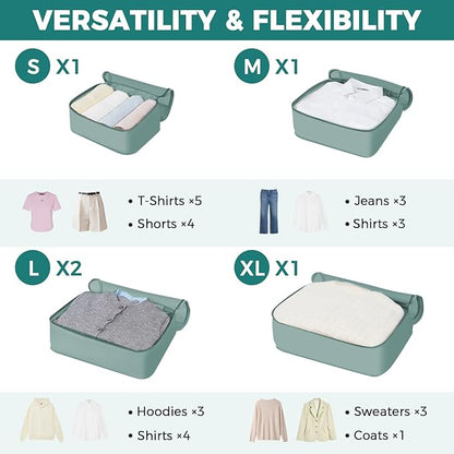 BAGAIL 9 Set Packing Cubes Luggage Packing Organizers for Travel Accessories