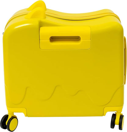 18" Kids Luggage Suitcase for Girls & Boys, Kids Carry On Luggage with Wheels Children’s Suitcase w/Lock (Yellow)