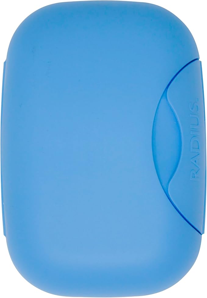RADIUS Travel Case Value Pack, 3 Count (Toothbrush, Razor, Soap), BPA-Free Recycled Plastic, Portable for Bathroom, School, Home, Camping - Periwinkle Blue