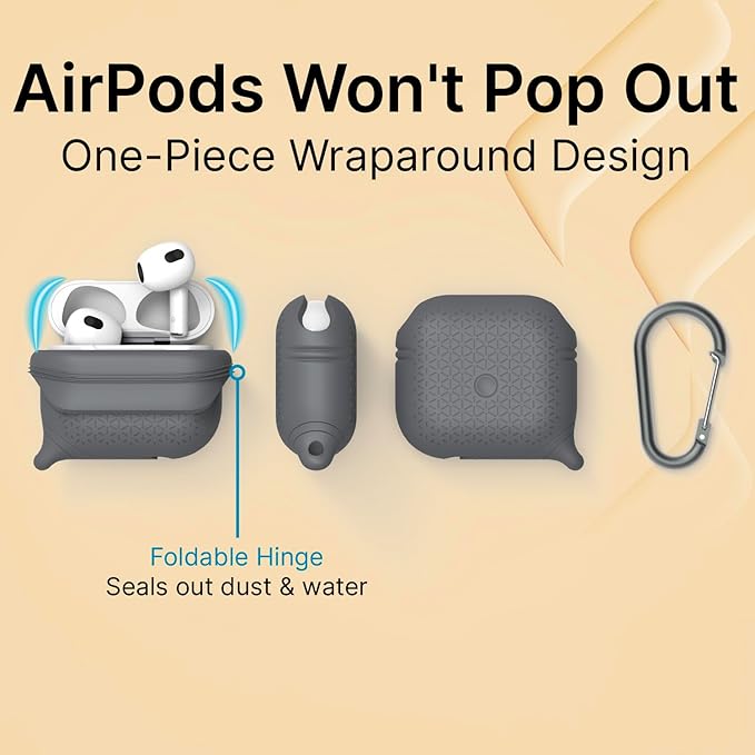 Catalyst Waterproof Case for AirPods 3rd Generation (2021) - Wireless and USB-C Charging Compatible AirPods 3rd Generation Case, Drop Protection AirPod Case 3rd Generation One Piece Design