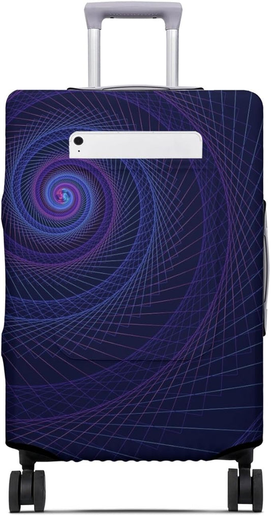 World Landmarks Travel Luggage Cover, Travel-Themed Suitcase Protector Stretchable, Washable Travel Suitcase Cover (XL for 29-32 Inch Luggage)