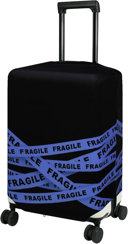 HYPER VENTURE Washable Luggage Cover - Fashion Suitcase Protector Fits 31-32 Inch Luggage (Fragile, XL)