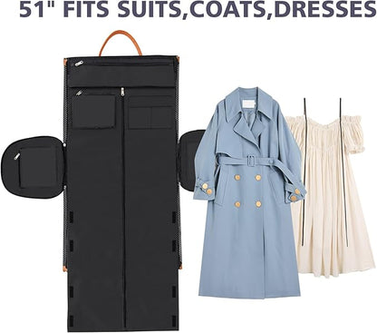 Garment Bag for Travel Convertible Carry On Garment Bag Large Travel Duffel Bags for Women 2 in 1 Hanging Suitcase Suit Travel Bags for Women & Men 3pcs Set