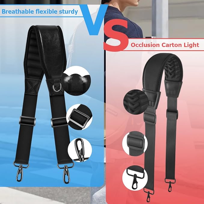 ZINMARK Shoulder Strap 79" with Fixed Pad and Dual Balance Buckles and Swivel Metal Hooks for Travel Bag and Most Bags