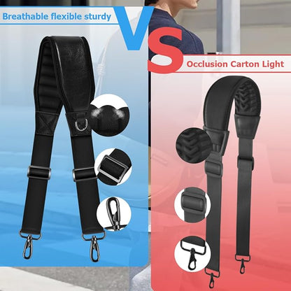 Shoulder Strap 79" Universal Handbag Strap with Ultra-thick Fixed Padded and Dual Balanced Adjustable Buckles Crossbody Strap