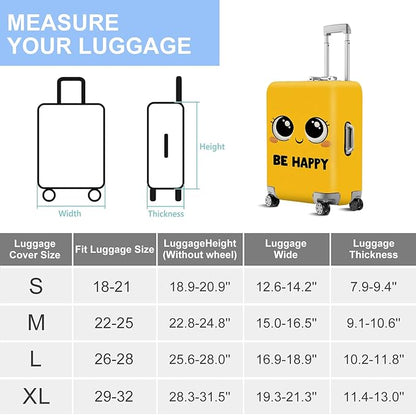 ANNA QUEEN Travel Luggage Cover Suitcase Protector Suitcase Cover Anti-Scratch,Stretchable Luggage Travel Bag Cover Washable