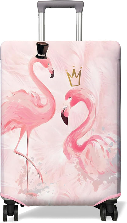 Travel Luggage Cover Suitcase Protector Fits 18-32 Inch Wheel Covers PatternedTravel Related Items Flower Luggage Protector Elastic S