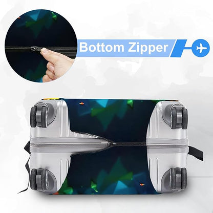 ANNA QUEEN Travel Luggage Cover Suitcase Protector Suitcase Cover Anti-Scratch,Stretchable Bag Cover Washable Durable Polyester