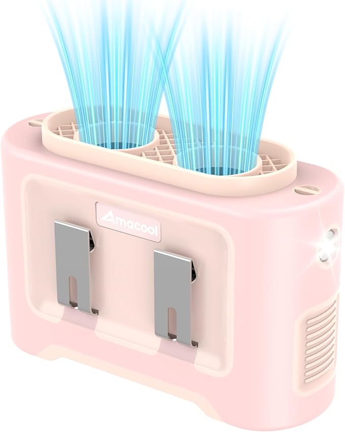 AMACOOL 14500mAh Portable Waist Fan, Strong Wind Power for Full Body Cooling Shirt Fan, 5 Speed Wearable Belt Clip on Fans, Battery Operated Personal Neck Fans for Outdoor Work Camping Travel