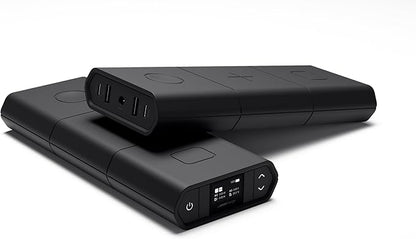 Omnicharge Omni 30C+ 25,400mAh/94Wh Professional Premium Portable Power Bank with 100W USB-C/DC/USB-A, Portable Charger with 3X Flexible Wireless Charging Plates for iPhone/airpods/iwatch