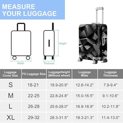 ANNA QUEEN Travel Luggage Cover Suitcase Protector Suitcase Cover Anti-Scratch,Stretchable Bag Cover Washable Durable Polyester