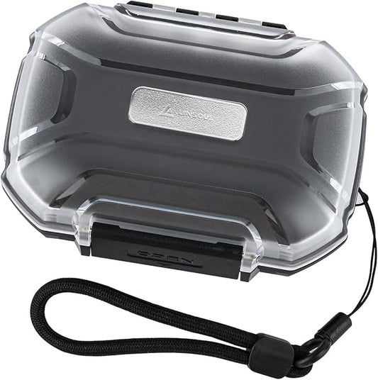 Linsoul LC02 in Ear Monitor Case, Portable Earbud Hard Case, Waterproof Earphone Storage Box, Travel Carrying Case for Headphones and IEM Cables, Fit for ZS10 PRO Cadenza Supermix4 Hype4 Zero:2 Zonie