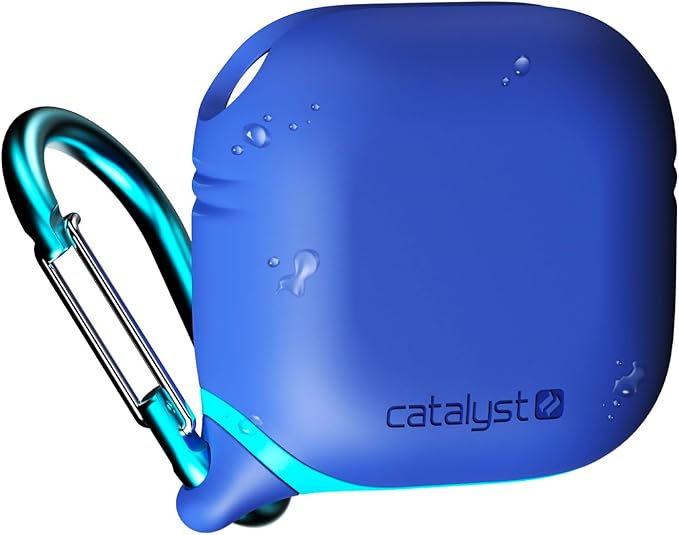 Catalyst Waterproof Case for AirPods 4 - Drop Protection for Apple AirPods 4th Generation with Carabiner, Wireless Charging Silicone Cover for Apple AirPods 4 Case for Women and Men