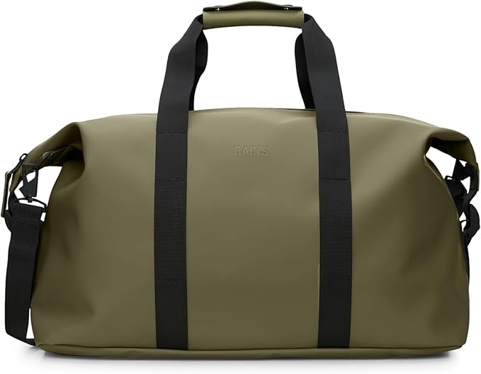 RAINS Regular Weekend Bag - Waterproof Travel Duffel for Men and Women - Duffle with Coated Zip, Adjustable Strap