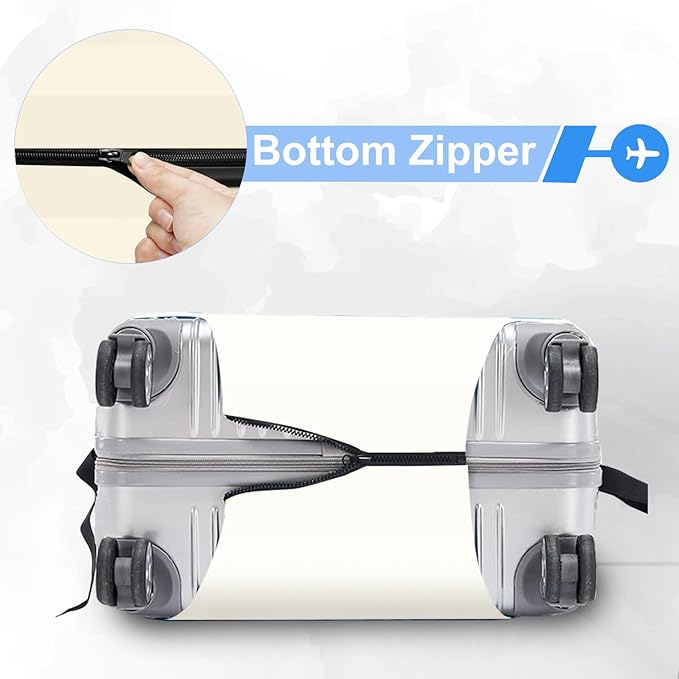 ANNA QUEEN Travel Luggage Cover Suitcase Protector Suitcase Cover Anti-Scratch,Stretchable Bag Cover Washable Durable Polyester