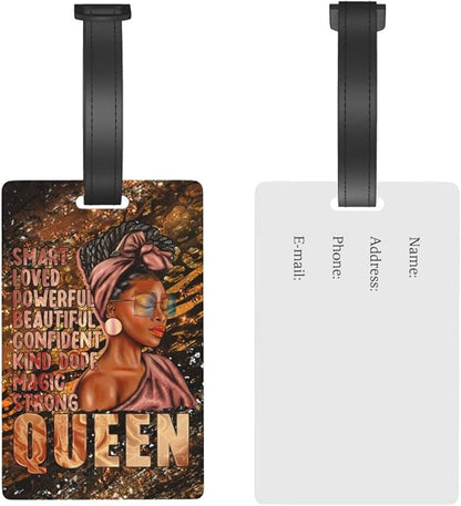 Travel Suitcase Protector African American Girl Elastic Protective Washable Luggage Cover With Concealed Zipper Suitable For 18-32 Inch (M (for 22--24 inch luggage))