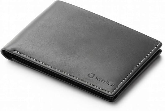 Leather Travel Wallet RFID - Slim Passport Holder for Men & Women - Fits Passport, Cards, SIMs, Pen & Boarding Pass - Secure Travel Document Organizer (Charcoal Gray)