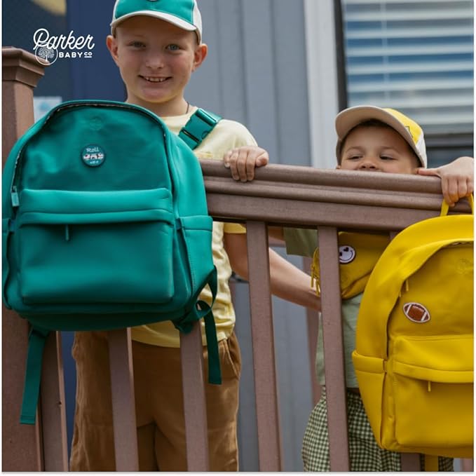 Parker Kids Backpack | Tear-Resistant & Comfortable School & Travel Backpack for Kids with Patch Customization