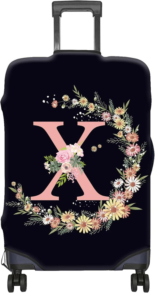 Luggage Suitcase Cover Protector Luggage Elastic Washable Baggage Covers Initial Cute Aesthetic for Unisex Women Girls Travel Trip XL(30-32 inch)-Letter S