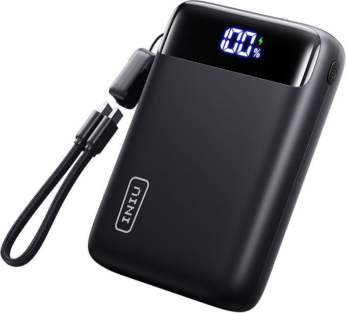 INIU Portable Charger, Smallest 22.5W 20000mAh USB C in & Out Power Bank Fast Charging, PD 3.0+QC 4.0 LED Display Phone Battery Pack Compatible with iPhone 17 16 15 14 Pro Samsung S24 Google iPad etc