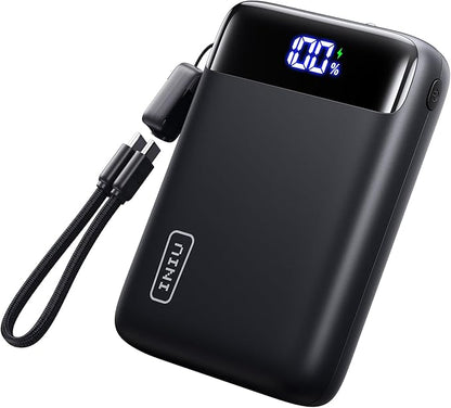 INIU Portable Charger, Smallest 22.5W 20000mAh USB C in & Out Power Bank Fast Charging, PD 3.0+QC 4.0 LED Display Phone Battery Pack Compatible with iPhone 17 16 15 14 Pro Samsung S24 Google iPad etc