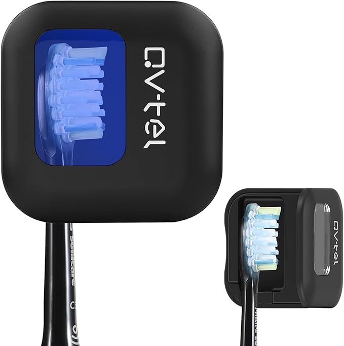 Portable Toothbrush Sanitizer & Toothbrush Holder, Travel Toothbrush Case -Manual/Electric Toothbrush Covers for Any Toothbrush Head - Rechargeable Travel Toothbrush Case with Cover, Clean for Home
