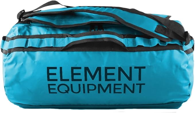 Element Equipment Trailhead Duffel Bag Shoulder Straps Waterproof Teal Small