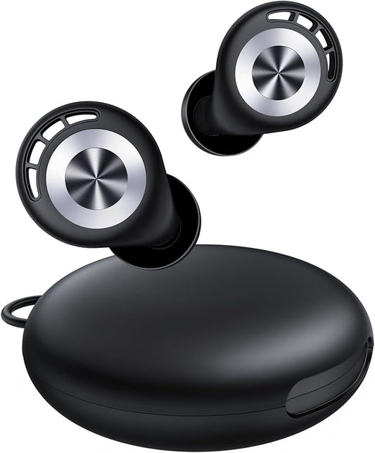 Ear Plugs for Sleeping Noise Cancelling 50dB Concert Earplugs for Noise Reduction Reusable Soft Silicone Ear Plugs for Snoring Shooting Work Motorcycle Airplane Musician with 7 Eartips Case Black