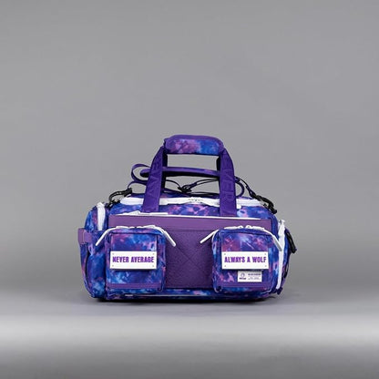 WOLFpak 20L Mini Duffle Bag for Gym & Travel | Waterproof Carry-On Weekender Bag with Shoe Compartment, Hard Bottom, and Tactical Molle System (Ice)