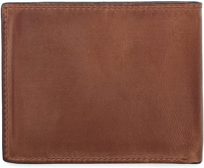 Fossil Men's Derrick Leather RFID-Blocking Bifold with Coin Pocket Wallet