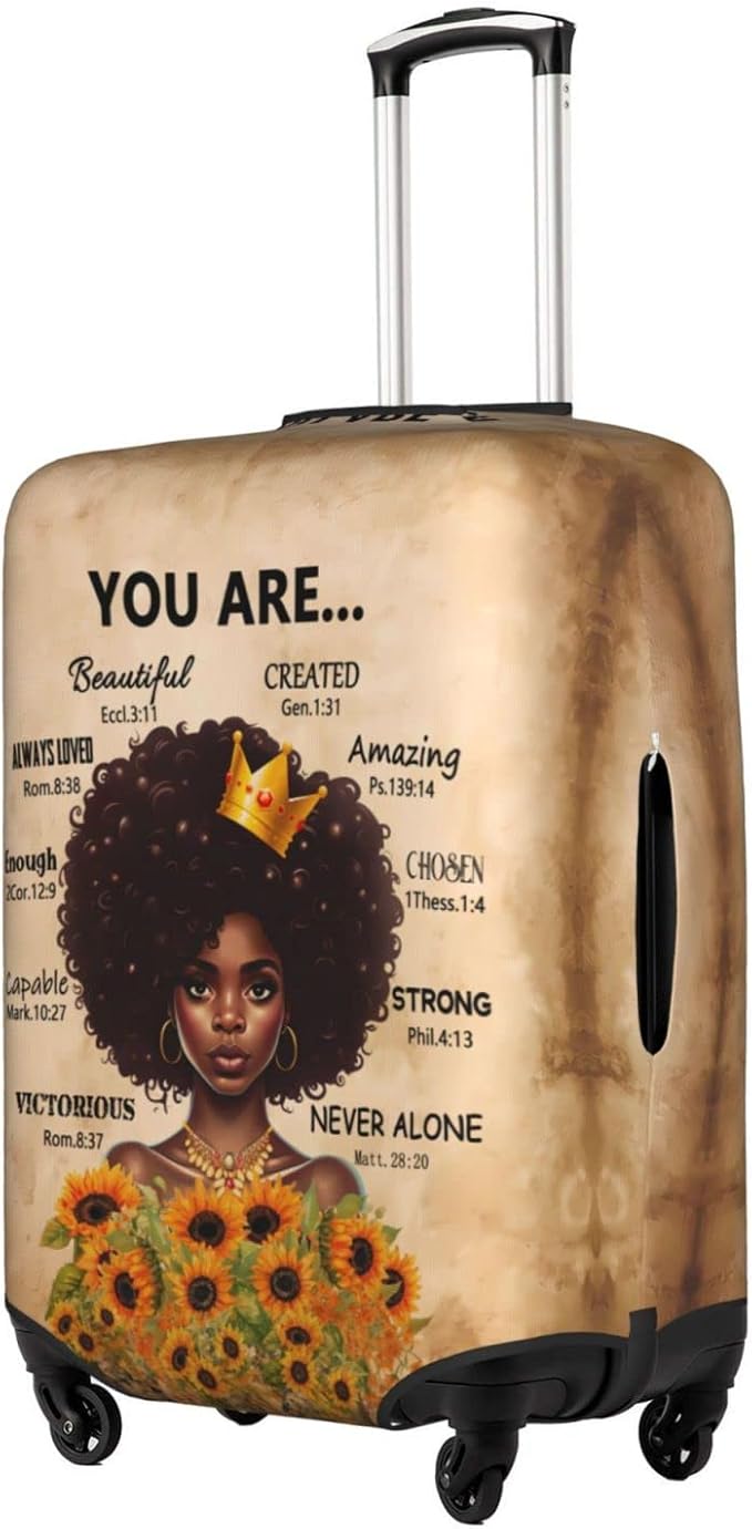 Suitcase Cover - luggage cover Protect Your Luggage with Style and Ease X-Large African American Black Girl