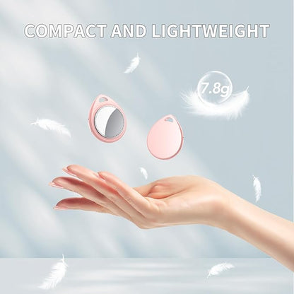 Air Tracker Tags-3 Pack Pink, 5.3 Bluetooth Tracker Work with Apple Find My (iOS Only), 100dB Sound, Smart Tag with Keychain/Lanyard, Item Finder for Luggage/Key/Suitcase, Replaceable Battery.