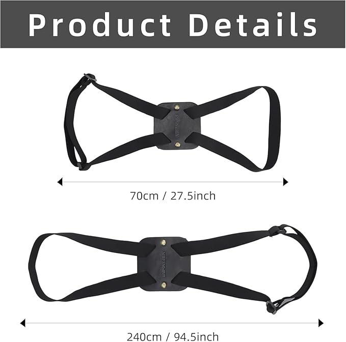 Adjustable Luggage Straps for Suitcases Add a Bag High Elastic Travel Bag Bungees Connecting Carry On Bag TSA Approved (3 Pack Black)