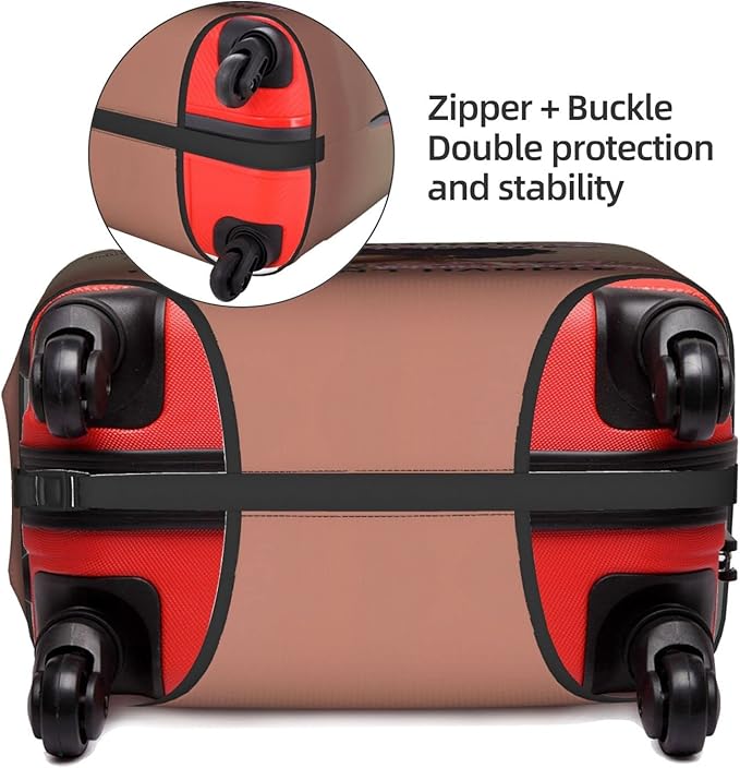 Travel Suitcase Protector African American Black Girl Elastic Protective Washable Luggage Cover With Concealed Zipper Suitable For Large