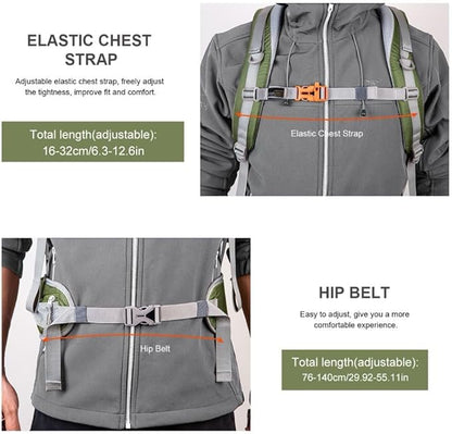 MOUNTAINTOP 25L/40L Hiking Backpack,Lightweight Travel Backpack for Men Women Outdoor Backpacking, Camping