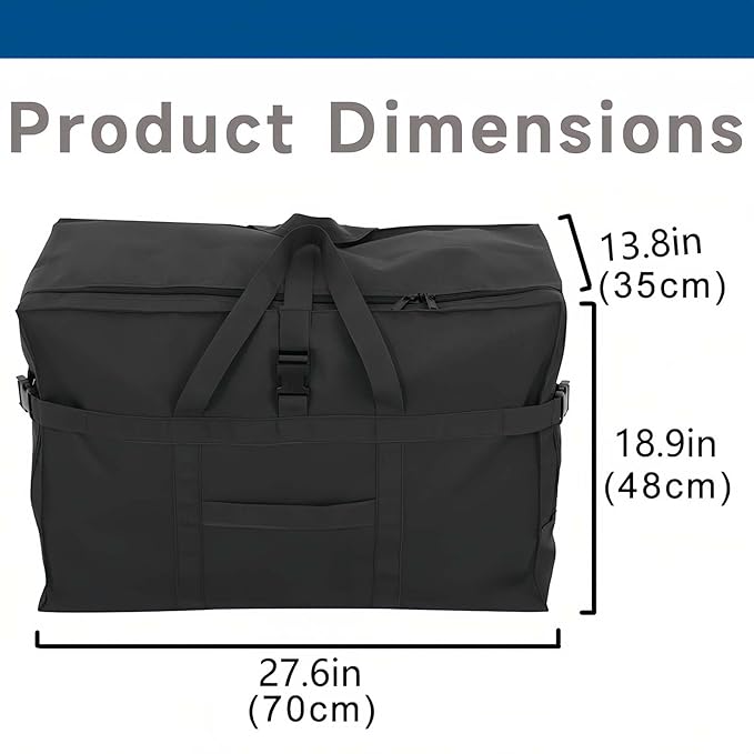 Arxus Large Duffel Bag, Waterproof Carry on Weekend Overnight Storage Bag over Luggage for Airline, Travel, Camping, Moving