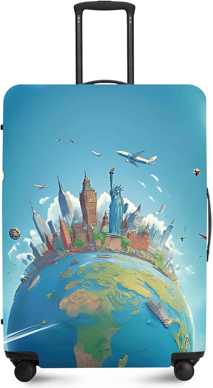 ANNA QUEEN Travel Luggage Cover Suitcase Protector Suitcase Cover Anti-Scratch,Stretchable Luggage Travel Bag Cover Washable