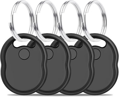 Find My - Keys Finder Locator with Sound, 4 Pack Air Tracker Smart Tag Through [Apple MFi Certified] (iOS Only), Bluetooth Tracker for Apple Find My, for Key, Bags, Luggage, Pet, Wallet
