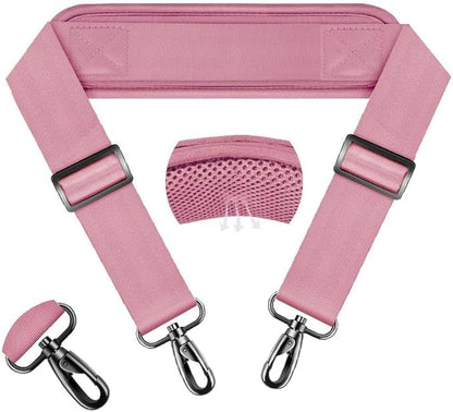 ZINZ 74" Shoulder Strap with Fixed Pad and Dual Balanced Buckles，Pink