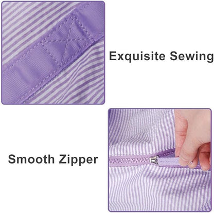 Gabigaba Kids Travel Overnight Bag Seersucker Carry On Lightweight Weekender Duffel Bag for Boys and Girls (Lavender)