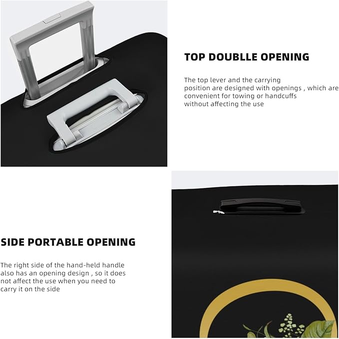 Decorative D Suitcase Protectors Elastic Washable Luggage Covers With Concealed Zippers For 18-32 Inch Luggage (Size Xl: Fits 29-32 Inch)