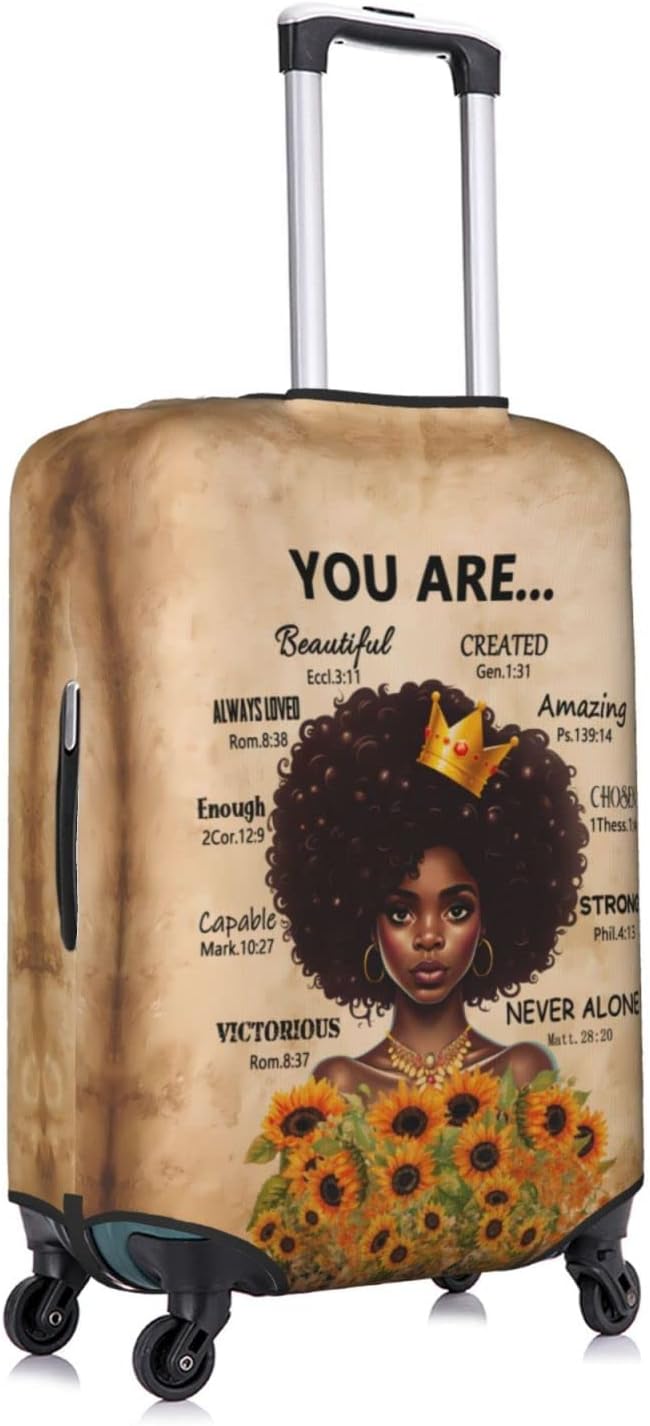 Suitcase Cover - luggage cover Protect Your Luggage with Style and Ease X-Large African American Black Girl