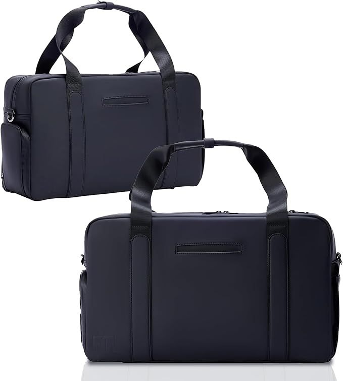 The FTL Lite Mens Gym to Office Bag - 17L Briefcase Gym Bag Hybrid with Shoe Compartment & 16" Laptop Sleeve - Executive Daily Carry & Overnight Duffel for Athletic Business Pros - Kenmare Black