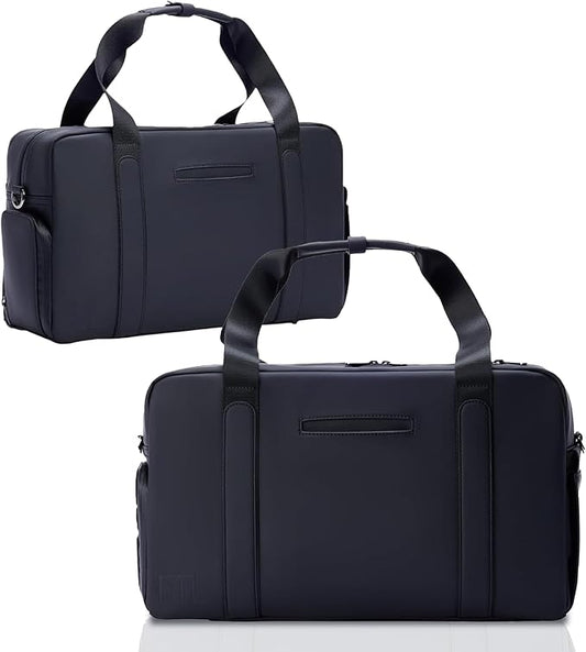 The FTL Lite Mens Gym to Office Bag - 17L Briefcase Gym Bag Hybrid with Shoe Compartment & 16" Laptop Sleeve - Executive Daily Carry & Overnight Duffel for Athletic Business Pros - Kenmare Black