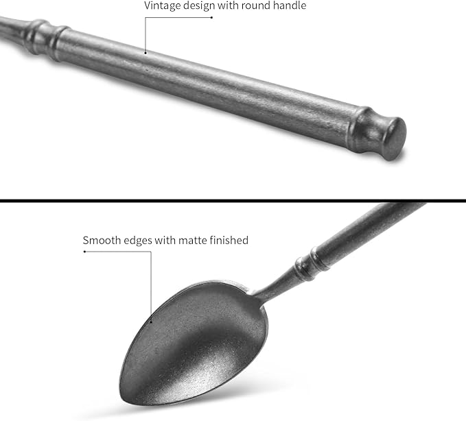 Silverware Set Flatware Set 18/10 Stainless Steel Cutlery Set Matte Finished Vintage 20 Pieces Service for 4