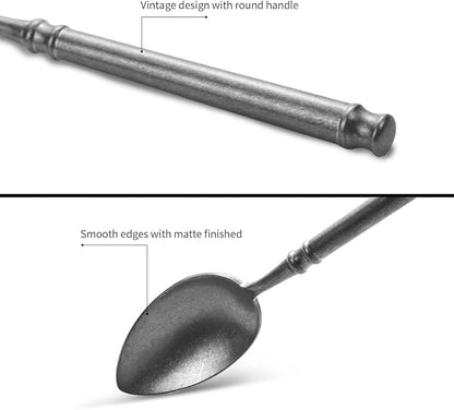 Silverware Set Flatware Set 18/10 Stainless Steel Cutlery Set Matte Finished Vintage 20 Pieces Service for 4