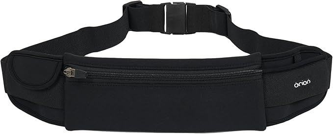 The Belt of Orion Running Belt & Slim Fanny Pack for Men & Women Anti-theft Passport Holder & Money Belt For Travel - Comfortable Phone Holder For Running, Hiking, & at the GYM - Travel 9"x4"